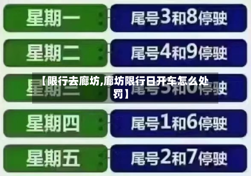 【限行去廊坊,廊坊限行日开车怎么处罚】-第1张图片