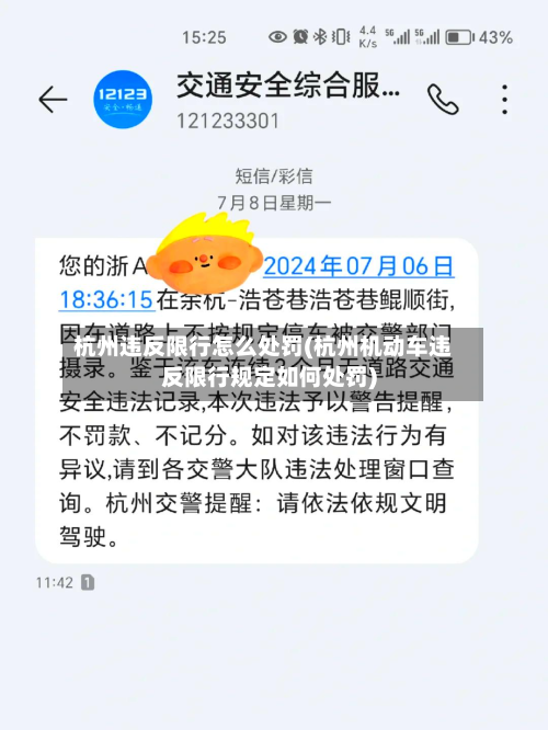 杭州违反限行怎么处罚(杭州机动车违反限行规定如何处罚)-第1张图片