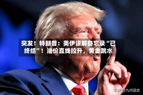 突发！特朗普：美伊谅解备忘录“已终结”！油价直线拉升	，黄金跳水-第2张图片