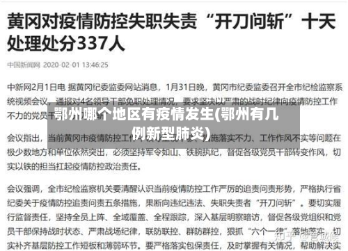 鄂州哪个地区有疫情发生(鄂州有几例新型肺炎)-第1张图片