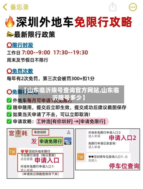 【山东临沂限号查询官方网站,山东临沂限号多少】-第1张图片