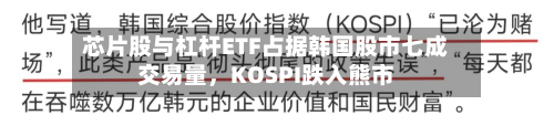 芯片股与杠杆ETF占据韩国股市七成交易量，KOSPI跌入熊市-第2张图片