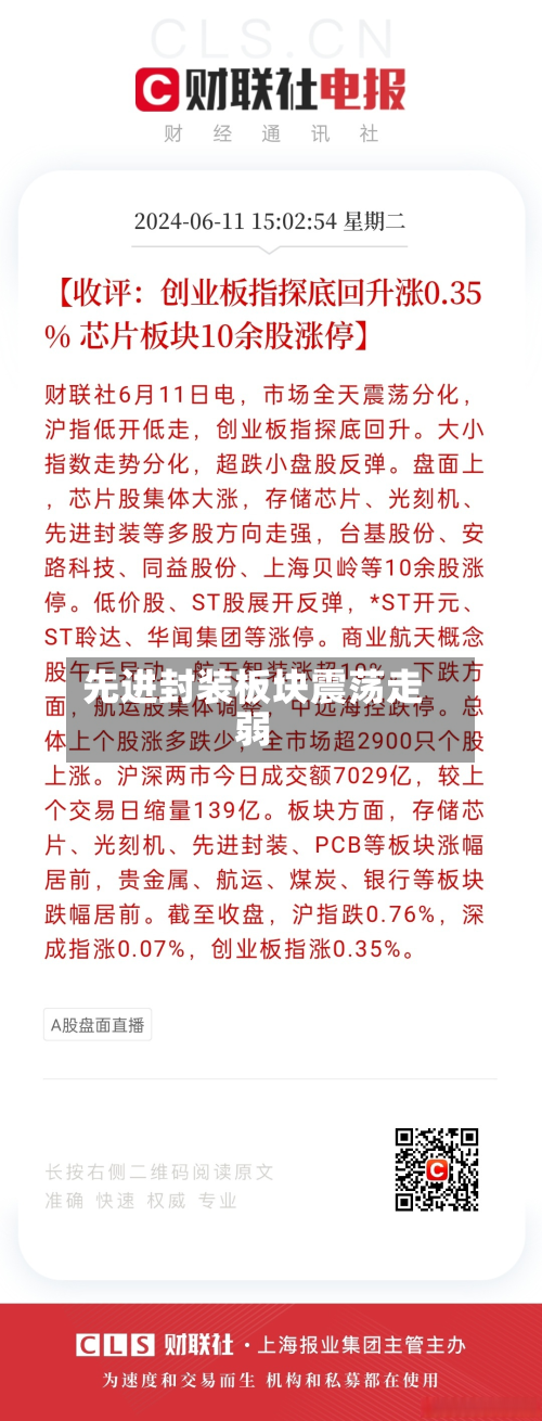 先进封装板块震荡走弱-第1张图片