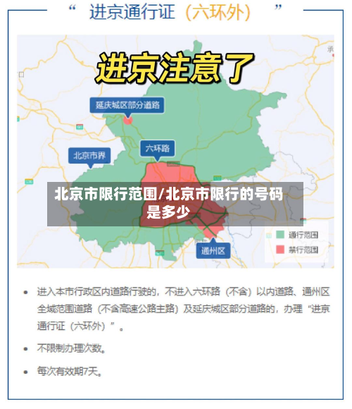 北京市限行范围/北京市限行的号码是多少-第1张图片