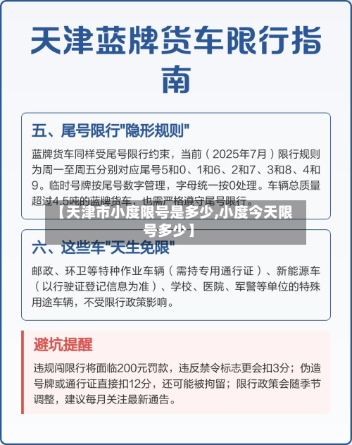 【天津市小度限号是多少,小度今天限号多少】-第1张图片