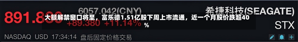 大额解禁窗口将至，富乐德1.51亿股下周上市流通	，近一个月股价跌超40%-第2张图片