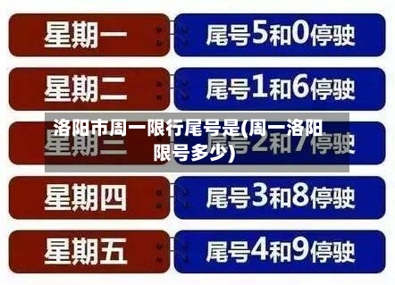 洛阳市周一限行尾号是(周一洛阳限号多少)-第1张图片