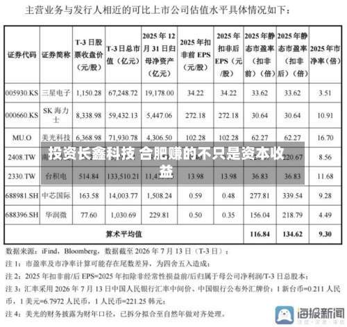 投资长鑫科技 合肥赚的不只是资本收益-第1张图片