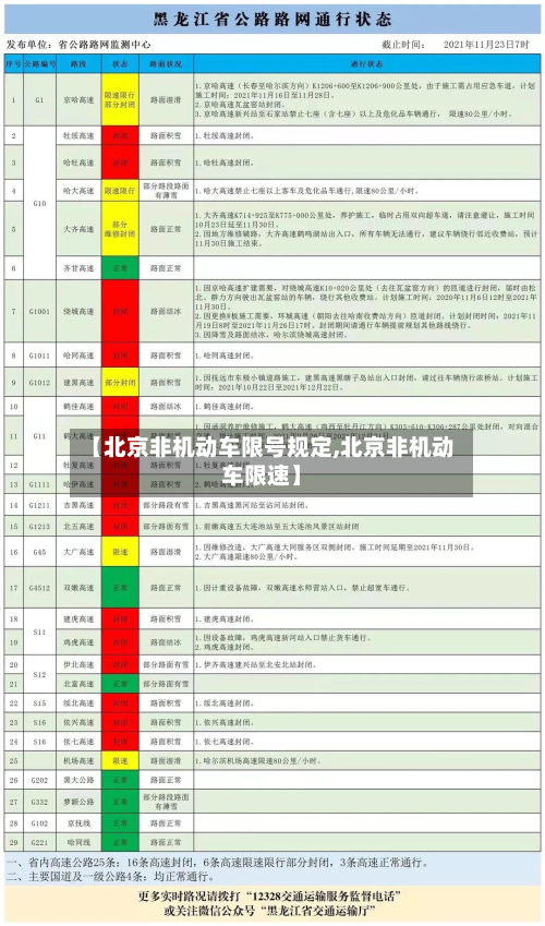 【北京非机动车限号规定,北京非机动车限速】-第1张图片