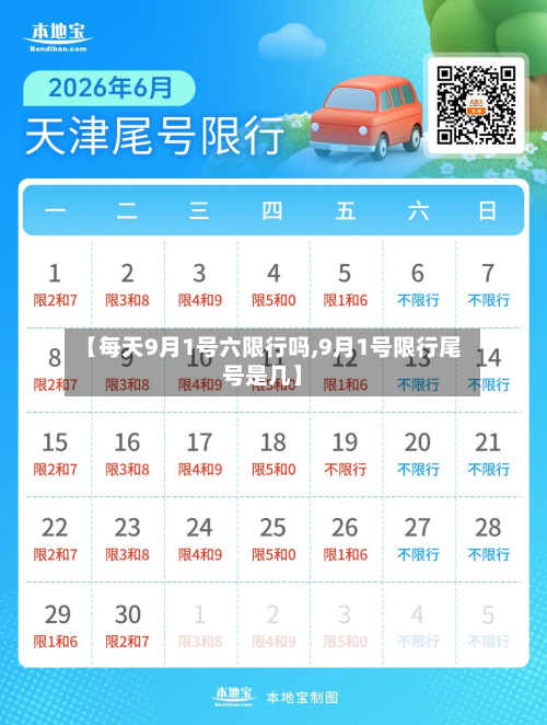 【每天9月1号六限行吗,9月1号限行尾号是几】-第1张图片