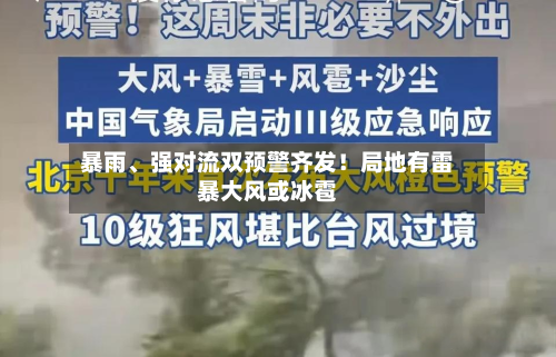 暴雨、强对流双预警齐发！局地有雷暴大风或冰雹-第2张图片