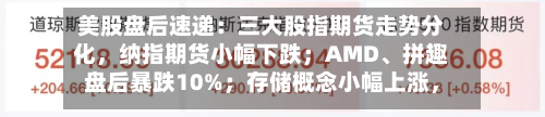 美股盘后速递：三大股指期货走势分化，纳指期货小幅下跌；AMD	、拼趣盘后暴跌10%；存储概念小幅上涨，闪迪涨0.72%；WTI原油期货小跌-第2张图片