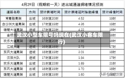 武汉小型车限号吗现在(武汉小客车限行)-第1张图片