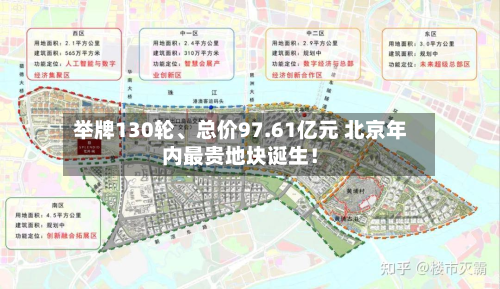 举牌130轮	、总价97.61亿元 北京年内最贵地块诞生！-第3张图片