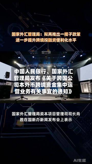 中国人民银行、国家外汇管理局发布《关于跨国公司本外币跨境资金集中运营业务有关事宜的通知》-第3张图片