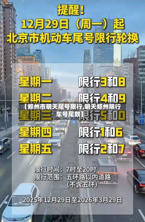 【郑州市明天尾号限行,明天郑州限行车号尾数】-第1张图片