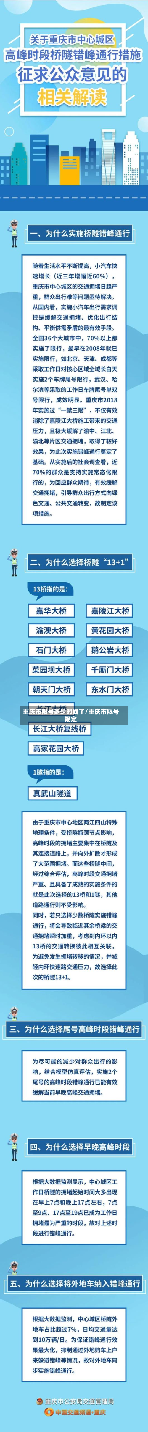 重庆市限号多少时间了/重庆市限号规定-第1张图片