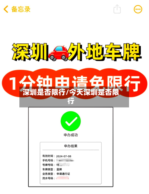 深圳是否限行/今天深圳是否限行-第1张图片