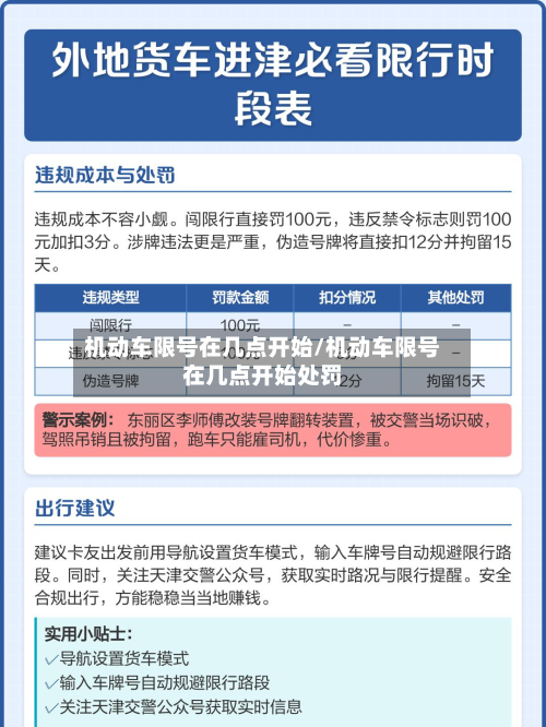 机动车限号在几点开始/机动车限号在几点开始处罚-第1张图片