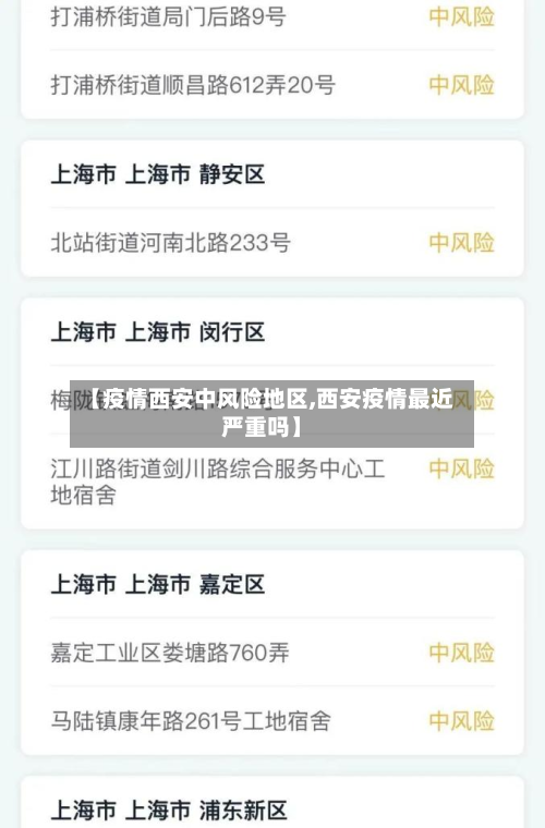 【疫情西安中风险地区,西安疫情最近严重吗】-第1张图片