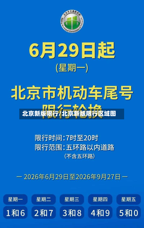 北京新版限行/北京新版限行区域图-第1张图片