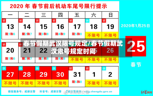 春节假期武汉限号规定/春节假期武汉限号规定时间-第1张图片