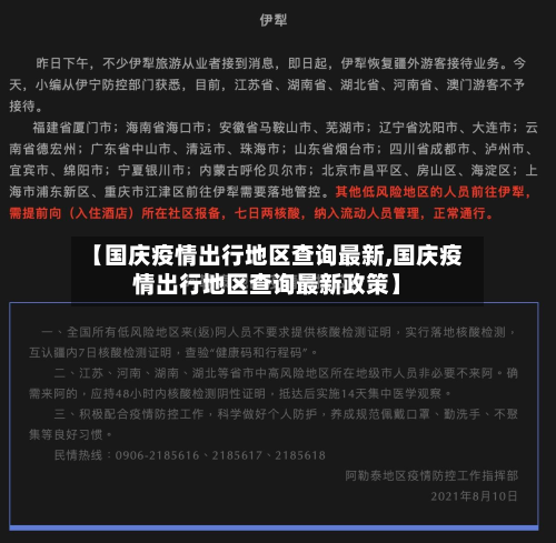 【国庆疫情出行地区查询最新,国庆疫情出行地区查询最新政策】-第1张图片
