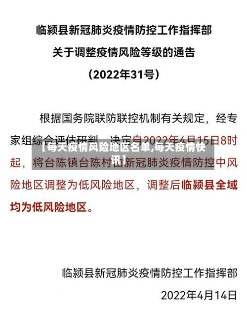 【每天疫情风险地区名单,每天疫情快讯】-第1张图片