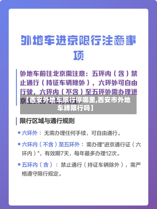 【西安外地车限行停哪里,西安市外地车牌限行吗】-第1张图片