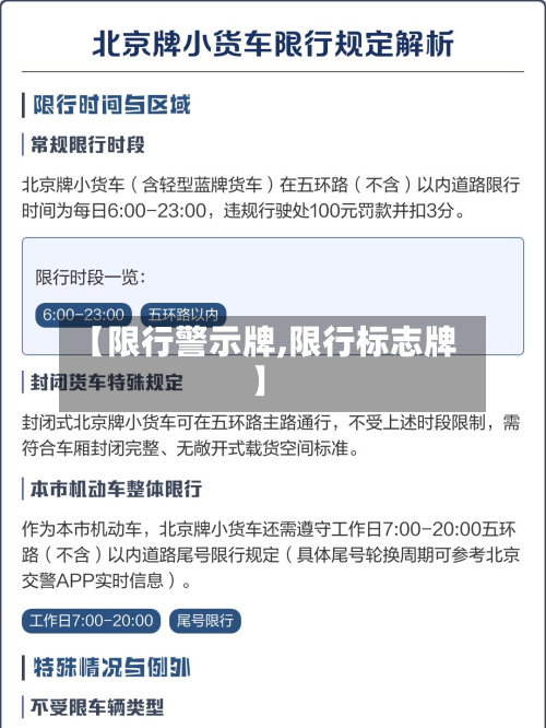 【限行警示牌,限行标志牌】-第1张图片