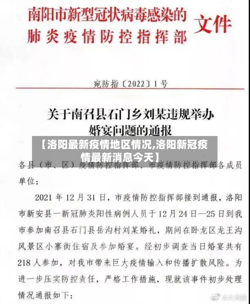 【洛阳最新疫情地区情况,洛阳新冠疫情最新消息今天】