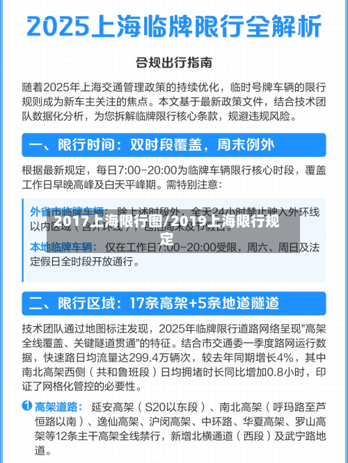 2017上海限行图/2019上海限行规定-第1张图片