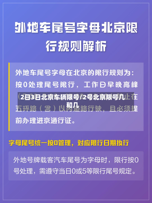 2日3日北京车辆限号/2号北京限号几和几-第3张图片