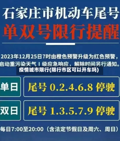 疫情城市限行(限行市区可以开车吗)-第1张图片