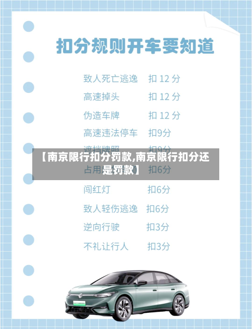 【南京限行扣分罚款,南京限行扣分还是罚款】
