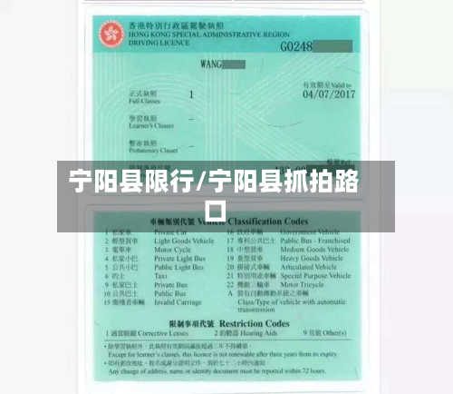 宁阳县限行/宁阳县抓拍路口-第1张图片
