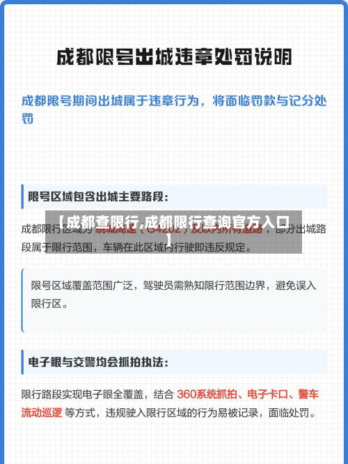 【成都查限行,成都限行查询官方入口】-第1张图片