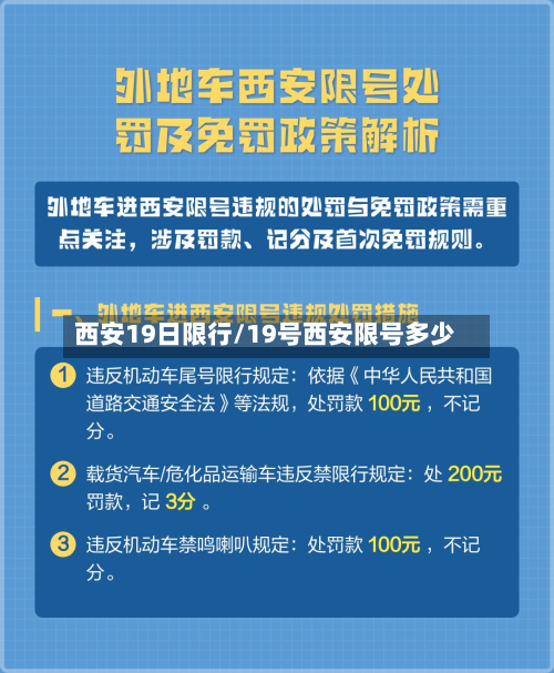西安19日限行/19号西安限号多少-第1张图片