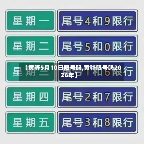 【黄骅5月10日限号吗,黄骅限号吗2026年】-第1张图片