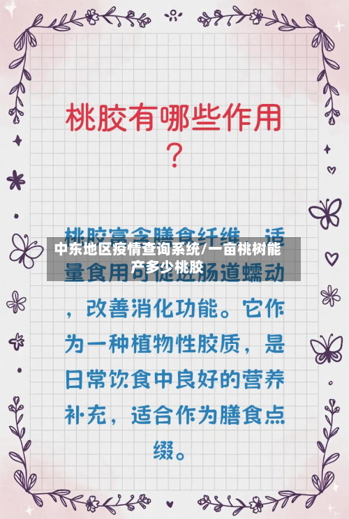 中东地区疫情查询系统/一亩桃树能产多少桃胶-第1张图片