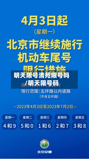 明天限号清苑限号吗/明天限号码-第1张图片