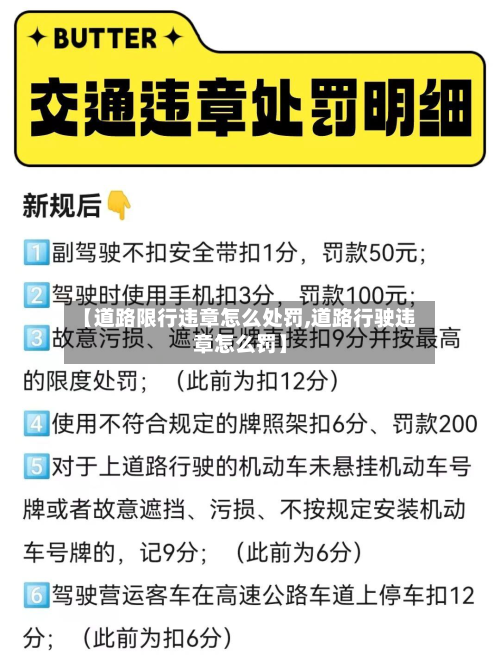 【道路限行违章怎么处罚,道路行驶违章怎么罚】-第1张图片