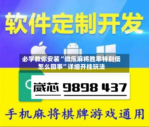 必学教你安装“微乐麻将胜率特别低怎么回事”详细开挂玩法-第2张图片