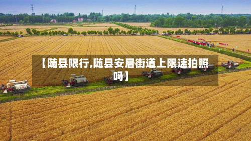 【随县限行,随县安居街道上限速拍照吗】-第1张图片