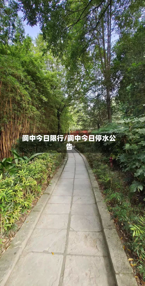 阆中今日限行/阆中今日停水公告-第1张图片