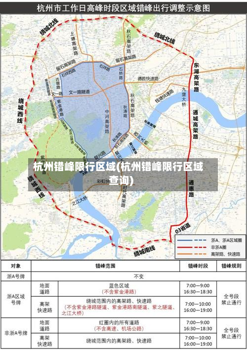 杭州错峰限行区域(杭州错峰限行区域查询)