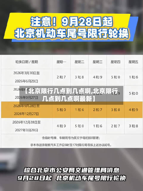 【北京限行几点到几点啊,北京限行几点到几点啊最新】