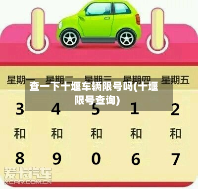 查一下十堰车辆限号吗(十堰限号查询)