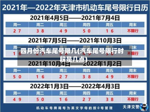 四月份汽车尾号限几(汽车尾号限行时段是几点)-第2张图片