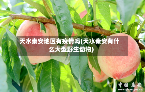 天水秦安地区有疫情吗(天水秦安有什么大型野生动物)-第3张图片